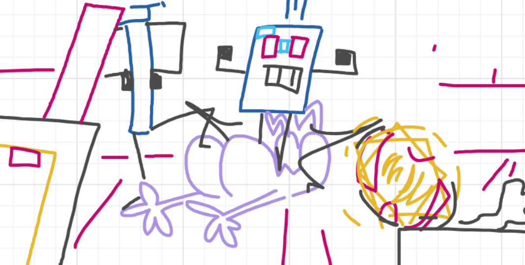 A panel from I've Been Everywhere, Man, episode nine of the Board Boards object show by Furretwalk/WalkingFurret.